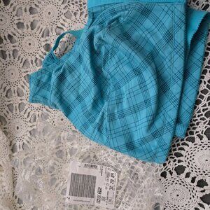 Comfort Choice NEW 54DD BRA comfort teal plaid